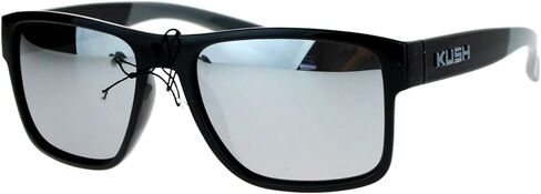 SA106 Kush Mens Color Mirror Rectangular Plastic Sport Sunglasses in Saudi Arabia