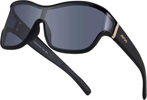 Jefoo Fit Over Glasses نظارات شمسية رياضية مستقطبة كبيرة الحجم للنساء والرجال نظارات شمسية عصرية ريترو حماية من الأشعة فوق البنفسجية 400 in Kuwait