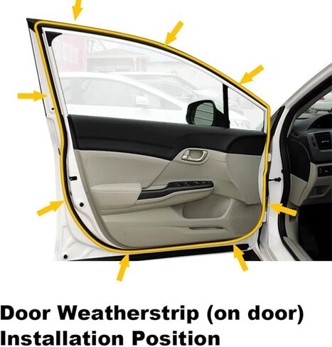 Car Door Weather Stripping for Honda CRV 2012-2016 - Car Door Seal Rubber Exact Fit Weatherstrip for Wind Noise Reduction,Front Left 72350-T0A-A01 in Saudi Arabia