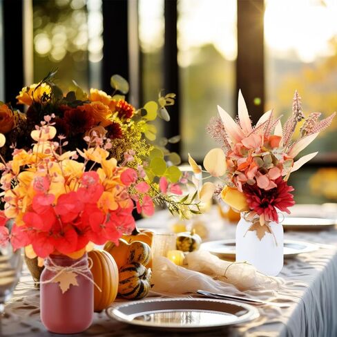 Tioncy 6 Pcs Valentines Day Table Decorative Mason Jar Centerpiece for Tables Farmhouse Valentines Tiered Tray Decoration Conservation Heart Decorative for Valentine's Day Decoration Home Kitchen in Saudi Arabia