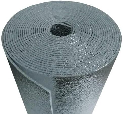 5mm Reflective Thermal Insulation Foil Foam Core Double Sided Radiant Barrier Cold & Heat Shield Attics Ceilings Walls Steel Buildings Roofing Warehouse Crawlspace R8 (36 inch x 10 ft) in Saudi Arabia