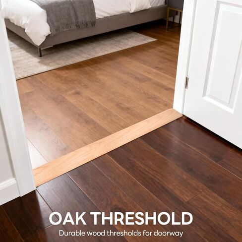 5" W 36" L Flat Profile Solid FAS1 Red Oak Floor Transition Strip, Wood Door Threshold for Carpet Tile Wood Vinyl Laminate Flooring (5/8" H,5" W, 36" L) in Saudi Arabia