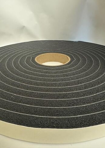 Generic Peak Weather Stripping Tape 1/2inch Thick Foam x 1 inch Wide x 300in. Long Black Black PVC Foam Tape in Saudi Arabia