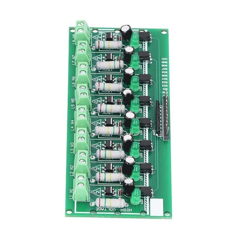 لوحة عزل Optocoupler 8 قنوات PLC وحدة كشف الجهد لمشاريع DIY in Saudi Arabia
