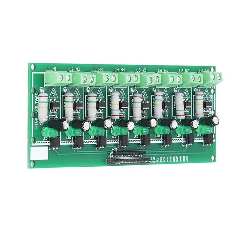 لوحة عزل Optocoupler 8 قنوات PLC وحدة كشف الجهد لمشاريع DIY in Saudi Arabia