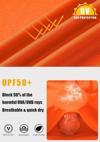 Mens T-Shirt Sun Shirts UPF 50+ Short Sleeve Quick Dry Athletic with UV Protection in Saudi Arabia