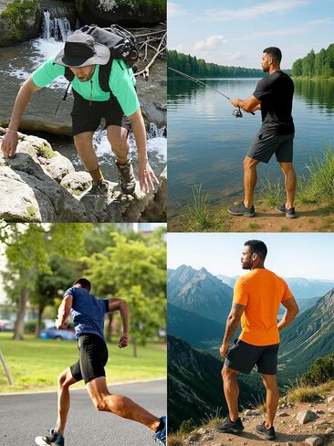 Mens T-Shirt Sun Shirts UPF 50+ Short Sleeve Quick Dry Athletic with UV Protection in Saudi Arabia