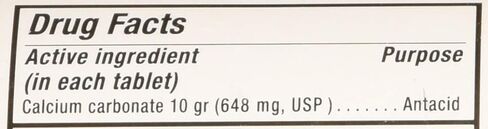 Pharbest 10 Grains Calcium Carbonate Antacid Supplement Tablets - 1000 ea in Saudi Arabia