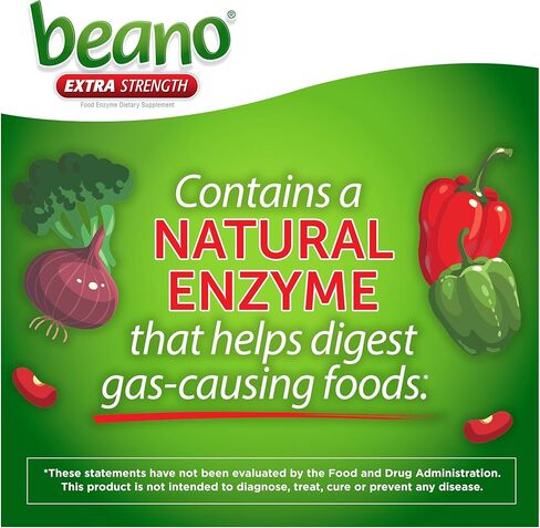 Beano Ultra 800، مكمل غذائي لمنع الغازات والإنزيم الهضمي، 30 قيراط، 4 عبوات in Kuwait