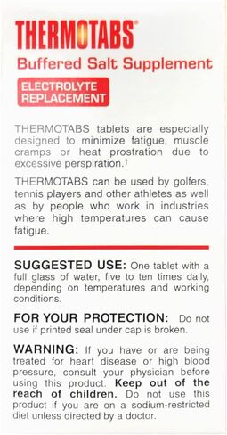 THERMOTABS Salt Supplement Buffered Tablets 100 Tablets (Pack of 6) in Kuwait