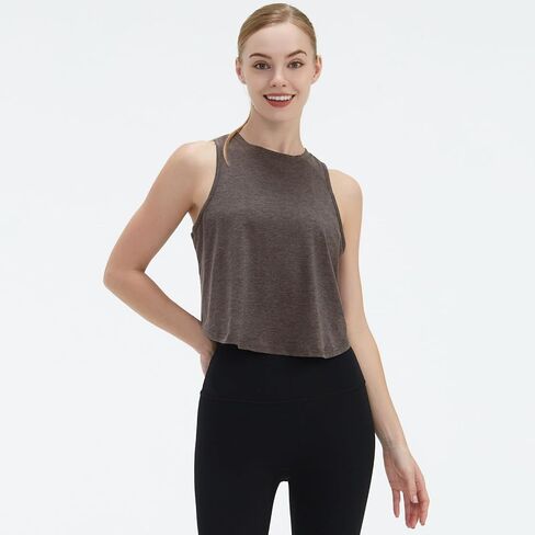 Women’s Sleeveless Athletic Tank Top, Open Back Tie Knot Design, Lightweight Activewear Shirt, for Yoga, Gym, Fitness in Saudi Arabia