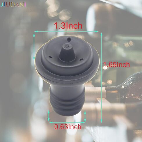 Wine Saver Vacuum Stoppers Pack of 6 Rubber Wine Stoppers, for Wine Saver Vacuum Pump Preserver, Bottle Rubber Corks to Preserve Wine Flavor Best Wine Air Vacuum Stoppers To Keep Wine Fresh in Saudi Arabia