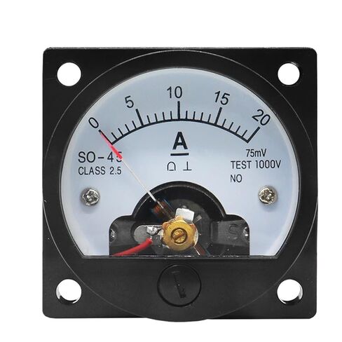 SO-45 Round Pointer DC Ammeter Current Meter 10A30A50A100A200A300A 45 * 45mm 1Pcs(200A 75mV) in Saudi Arabia