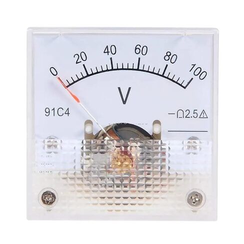 91C4-V DC3V 5V 10V 15V 20V 30V DC 0-50V 100V 150V 250V Pointer Analog Panel Voltage Gauge Volt Meter 1Pcs(0-30V) in Saudi Arabia
