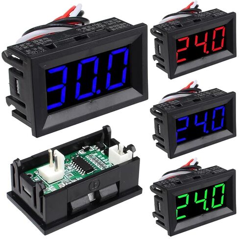 DC 0-10A Digital Ammeter LED Display Amperemeter 4 Wire 0.56 Adjustable Panel Current Meter 1Pcs(Red,DC0-10A) in Saudi Arabia
