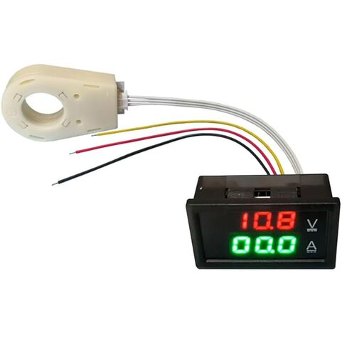 Ammeter Voltmeter DC 0-300V ± 50A 100A 200A 400A Battery Monitor LED 12V 24V 36V 48V 60V 1Pcs(200A) in Saudi Arabia