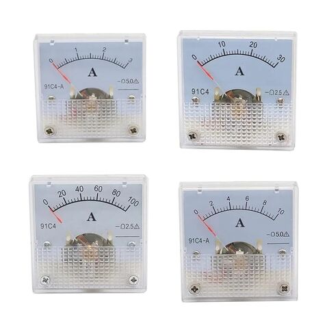 91C4 Ammeter DC Analog 1A 2A 3A 5A 10A 20A 30A 50A Panel Mechanical Pointer Type Amper Meter Current 1Pcs(50A) in Saudi Arabia