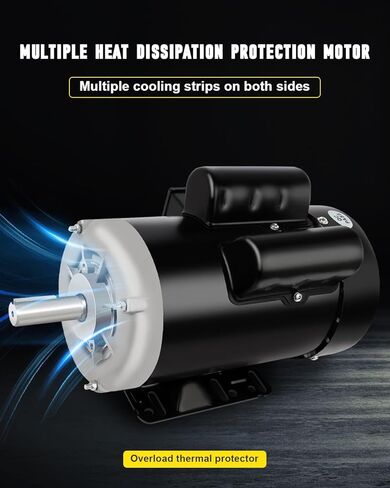 3HP Electric Motor, Industry AC Motor 3450 RPM Farm Duty Single Phase 145T Frame 230V 7/8" Shaft Diamater, CW/CCW TEFC in Saudi Arabia