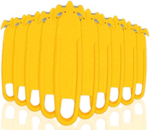 قطاعة صندوق الأمان، T TOVIA SK2 فتاحة حزمة شفرة مخفية من الفولاذ المقاوم للصدأ مع شريط مقسم للكرتون والكرتون واللف والأشرطة والأفلام (5 قطع - مزيج الألوان) in Kuwait