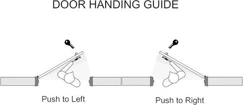 مجموعة أبواب واجهة متجر Adams Rite Style Deadlatch - مخرج مجداف دفع، مسمار Deadlatch، مع أسطوانة قفل نقر ومفتاحين، لمسة نهائية متينة مصقولة، برونز Duronotice، اليد اليمنى، مجموعة ظهر 1-1/8 بوصة in Saudi Arabia
