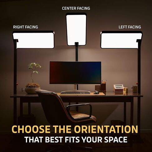 Clinical Medical Grade | Circadian Optics Langley Light Therapy Floor Lamp | 10X Power & Brightness | 10,000 Lux at 15" | Extremely Large 22" X 12" Light Panel | As Seen On Shark Tank in Saudi Arabia