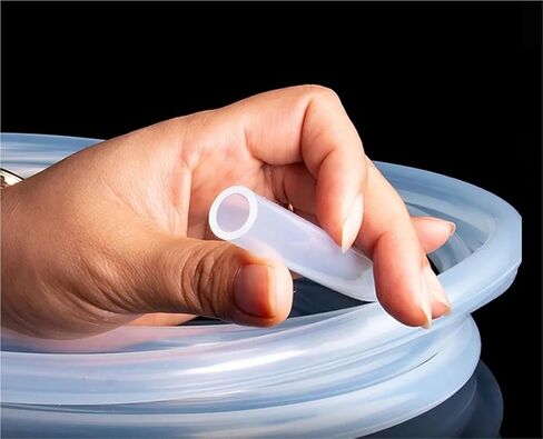 Lfang-Silicone Hose Food Grade Clear Transparent Silicone Rubber Hose 0.5/2.5/3/4/5/-25mm Inner Diameter Flexible Silicone Tube, Pressure and explosion proof(20x28mm (1Meter)) in Saudi Arabia