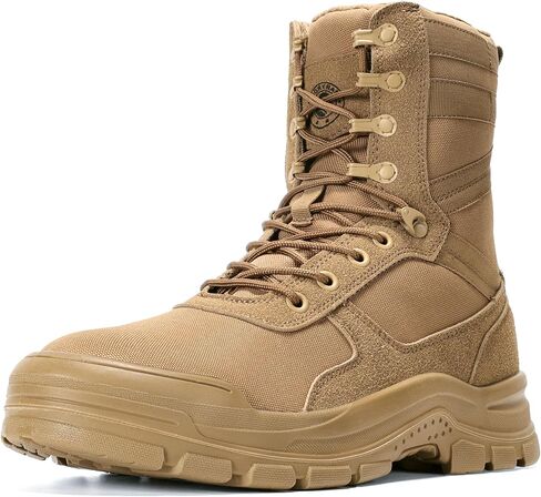 ANGRYRAM أحذية العمل للرجال الصلب تو الرجال التمهيد العسكري التكتيكي مريحة خفيفة الوزن مقاومة للانزلاق أحذية المشي لمسافات طويلة للرجال in Kuwait