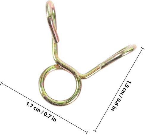 Holibanna 100pcs 5mm Spring Steel Hose Clamps Fuel Line Hose Fastener Clips Small Sturdy Pipe Fittings for Plumbing Automotive and Mechanical Use in Kuwait