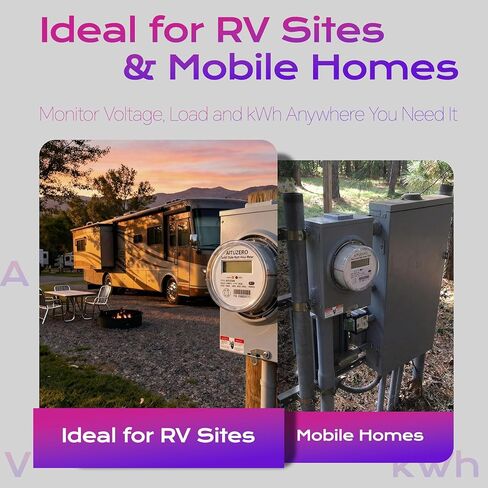 عدادات فرعية كهربائية رقمية لأصحاب العقارات، مرحلة واحدة 120/240 فولت، عداد استخدام الكهرباء، عداد طاقة الطاقة، عداد فرعي كيلوواط ساعة، عدادات كهربائية فرعية من ANSI Form 2S لطاقة RV، وحدات الإيجار in Kuwait