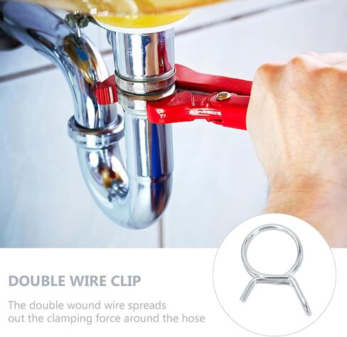 150 قطعة من المشابك الزنبركية لخرطوم الأسلاك المزدوجة، مشابك أنابيب مياه من الفولاذ المقاوم للصدأ للسباكة والأنابيب والاستخدام الصناعي، مناسبة لخراطيم Φ5-φ14 in Kuwait