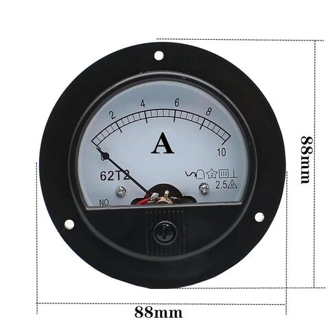 62T2 AC 1A 2A 3A 5A 10A 15A 20A 30A 50A 75A Analog Panel Ammeter Gauge Ampere Current Meter 1Pcs(10A) in Saudi Arabia