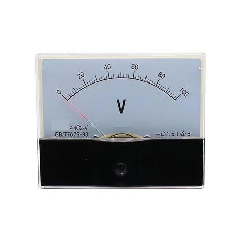 44C2-V DC Voltmeter 5V 10V 15V 20V 30V 50V 100V 150V 200V 250V 300V 450V 500V Pointer Meter 80 * 100mm 1Pcs(75V) in Saudi Arabia