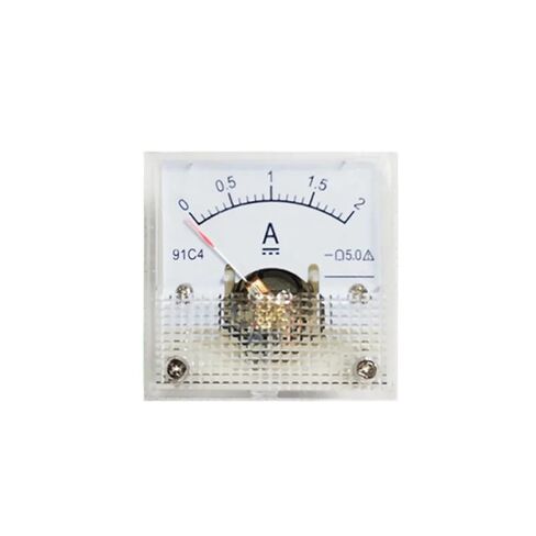 91C4-A Current Meter Gauge Analog DC Ammeter 1A2A3A5A 10A 15A 20mA 30mA 50mA 45 * 45mm 1Pcs(500mA) in Saudi Arabia
