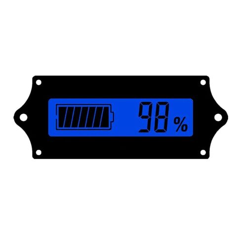 12V 24V 36V 48V Battery Charge Level Indicator LCD Digital Display Voltmeter Capacity Monitor 1Pcs(Blue) in Saudi Arabia
