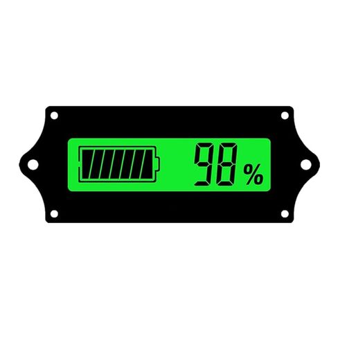 12V 24V 36V 48V Battery Charge Level Indicator LCD Digital Display Voltmeter Capacity Monitor 1Pcs(Blue) in Saudi Arabia