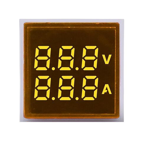 22mm AC LED Digital Voltmeter Ammeter AC24-500V 0-100A Dual Display Meter Volt Amp Tester Detector 1Pcs(Green) in Saudi Arabia