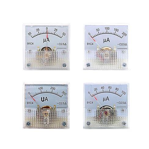 91C4-uA Microampere Instrument DC Ammeter 100uA 200uA 300uA 500uA Pointer Type 1Pcs(100uA) in Saudi Arabia