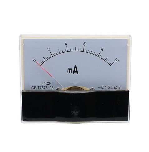 44C2-mA 1mA 2mA 3mA 5mA 10mA 15mA 20mA 30mA 50mA 100mA DC 0-5A التناظرية عداد لوحة مقياس التيار الكهربائي 1 قطعة (150mA) in Saudi Arabia
