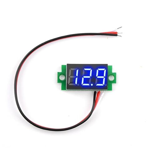 DC0V-30V Digital Voltmeter 0.36" LED Display Volt Voltage Meter Mini Tester Panel 12V 24V 1Pcs(Green Without Shell) in Saudi Arabia