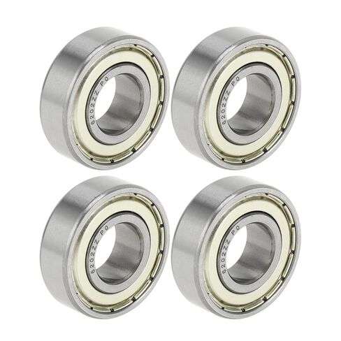 ACROPIX 6202ZZ Deep Groove Ball Bearings P0 15x35x11mm Lubricated Bearings Double Metal Seal Silver Tone Scooter Skateboard Wheel - Pack of 4 in Saudi Arabia
