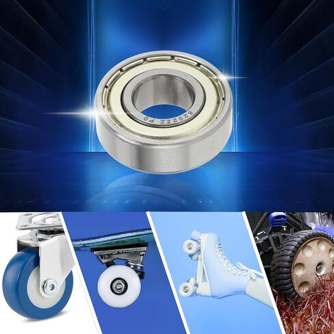 ACROPIX 6202ZZ Deep Groove Ball Bearings P0 15x35x11mm Lubricated Bearings Double Metal Seal Silver Tone Scooter Skateboard Wheel - Pack of 4 in Saudi Arabia
