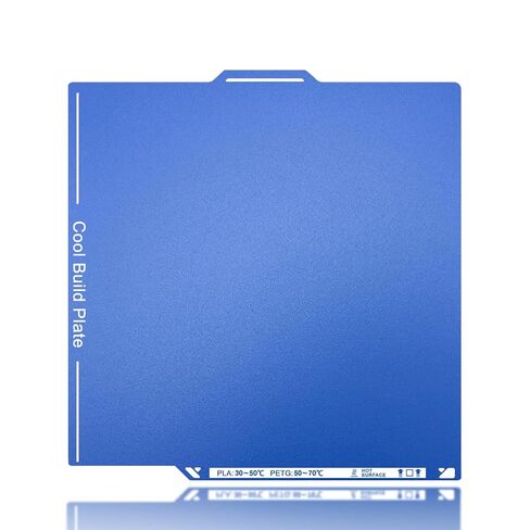 257x257mm Cold PEI Build Plate for Bambu Lab P1P/P1S/P2S/X2D/A1/X1/X1C, Low Temperature Printing Bed, Flexible Magnetic Spring Steel Sheet, Double Textured Surface, Easy Removal Platform in Saudi Arabia