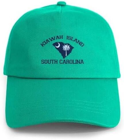 قبعة بتصميم خريطة CafePress Kiawah Island SC قبعة بيسبول قابلة للتعديل in Kuwait