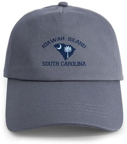 قبعة بتصميم خريطة CafePress Kiawah Island SC قبعة بيسبول قابلة للتعديل in Kuwait
