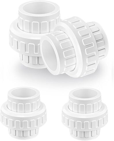 2 قطعة تركيب أنابيب PVC مقاس 3/4 بوصة (مقبس × مقبس)، موصلات محول اقتران الاتحاد الانزلاقي PVC مقاس 3/4 بوصة مع حلقة دائرية EPDM، جدول 40 in Kuwait