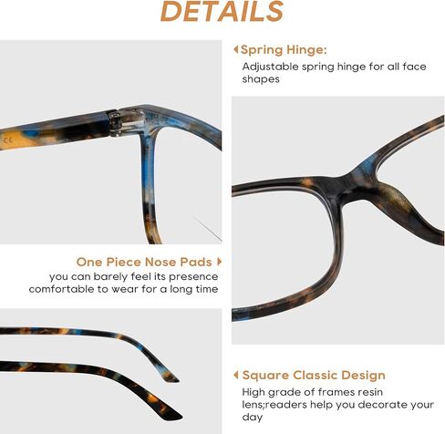نظارات قراءة ثنائية البؤرة للنساء، نظارات علوية شفافة، نمط طباعة أنيق للسيدات، مفصلات ربيعية in Kuwait