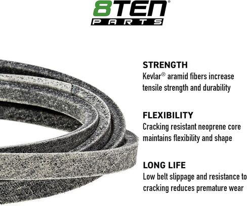 8TEN Belt with Kevlar for Simplicity Snapper 3900 S200XT 61-Inch 5103390YP 5103870YP 5103390 173 x 5/8 in Saudi Arabia