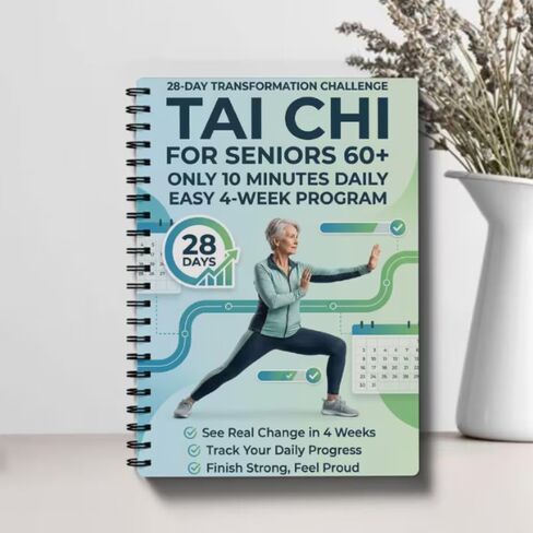 Tai Chi Manual for Seniors and Beginners, Spiral Bound, 10-Minute Daily 4-Week Program for Fitness, Training, Step by Step, A1 in Kuwait