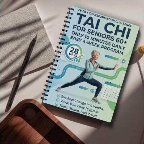 Tai Chi Manual for Seniors and Beginners, Spiral Bound, 10-Minute Daily 4-Week Program for Fitness, Training, Step by Step, A1 in Kuwait