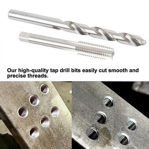 مجموعة لقم مثقاب M6 x 1.0 و5.0 مم، مجموعة مثقاب وحنفية مترية M2 HSS، طقم لقم مثقاب صنبور لولبي للمعادن in Kuwait